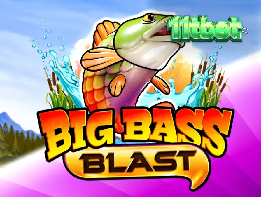 Tampilan visual slot Big Bass Blast dengan tema memancing futuristik